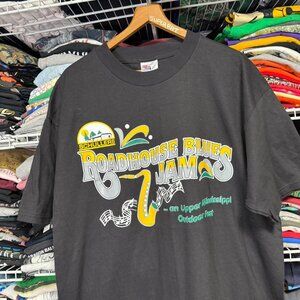 Vintage Mississippi blues festival double sided t shirt black Xl